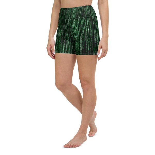 Matrix Inspired Yoga Shorts