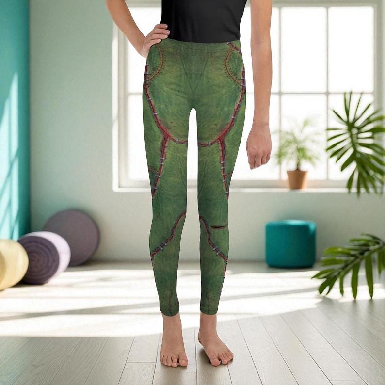 High Waisted Leggings Women Frankenstein Yoga Pants Activewear