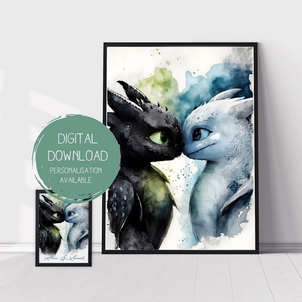 How to Train Your Dragon Wall Decals Etsy