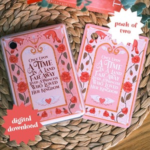 Róże i Lisy Kobo Clara Kolorowe Wkładki 2 sztuki | Pobieranie cyfrowe | Bookish Fantasy Pink Book Romantasy Romantic | Do druku