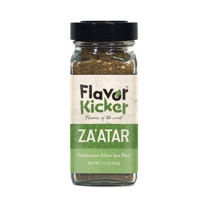Za&#39;atar (Zatar/Zaatar/Zahtar) Seasoning Blend by FlavorKicker | 1.8 oz | Traditional Lebanese Spice Blend | Zahtar Spice for everything | No