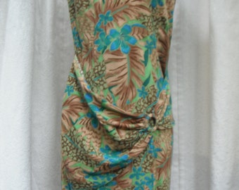 C&C California Sleeveless Tropicalcore Print Linen Dress Size M Coastal  Brights - Etsy