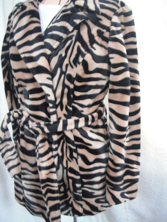 TIGER STRIPE/Animal print jacket-Ladies Large/Tai… - image 5