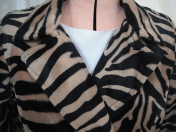 TIGER STRIPE/Animal print jacket-Ladies Large/Tai… - image 3