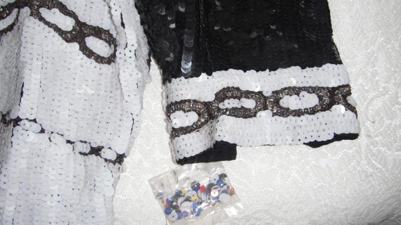 Sequin Jacket with Nautical theme Size Large Bomb… - image 11