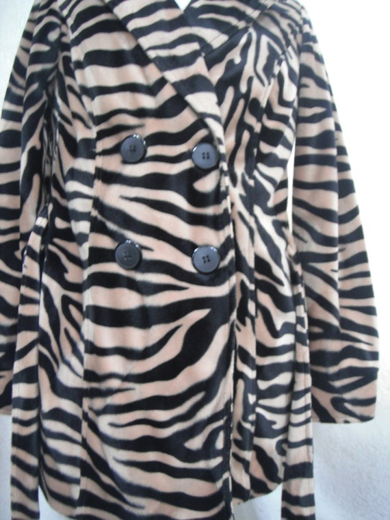 TIGER STRIPE/Animal print jacket-Ladies Large/Tai… - image 2