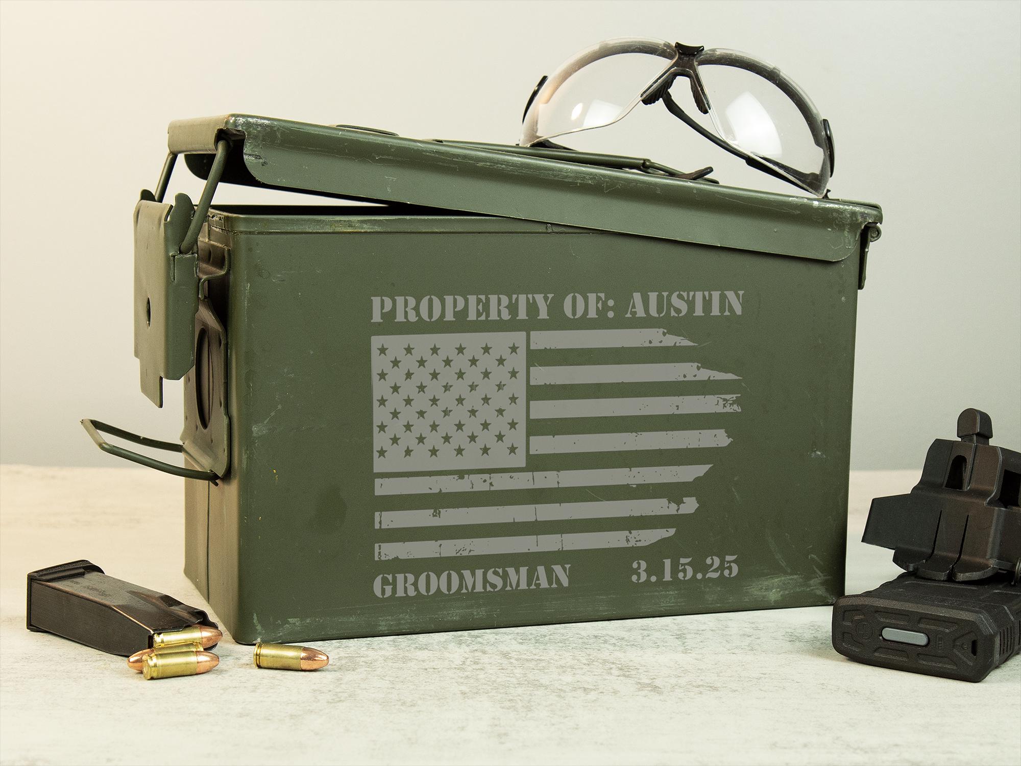 Engraved Groomsmen Ammo Can