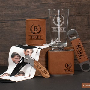 Groomsmen Proposal Box Set, Best Man Proposal Box, Personalized Groomsman Gift Box For Men, Beer Can Holder, Bottle Opener Engraved Knife