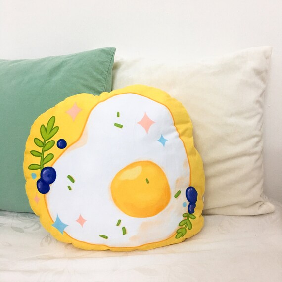 Fried Egg Pillow Pillowcase Etsy
