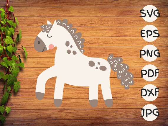 Download Cute Horse Svg Farm Animal Svg Horse Svg Clipart Horse Etsy PSD Mockup Templates