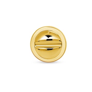 14K Solid Yellow Rose White Gold Flat Head Screw End ,Piercing, Body Jewelry, 25g Threadless pin , 14g or 16g Internally Threaded pins
