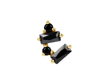 14k Gold Vela Piercing: 25g Threadless, 14/16g Threaded Pins