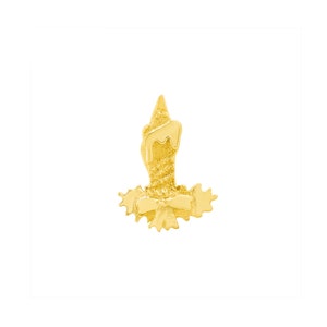 14k Yellow Rose White Solid Gold Christmas Caldle Stud Body Jewelry 25g Threadless, 14g and 16g Threaded Pins