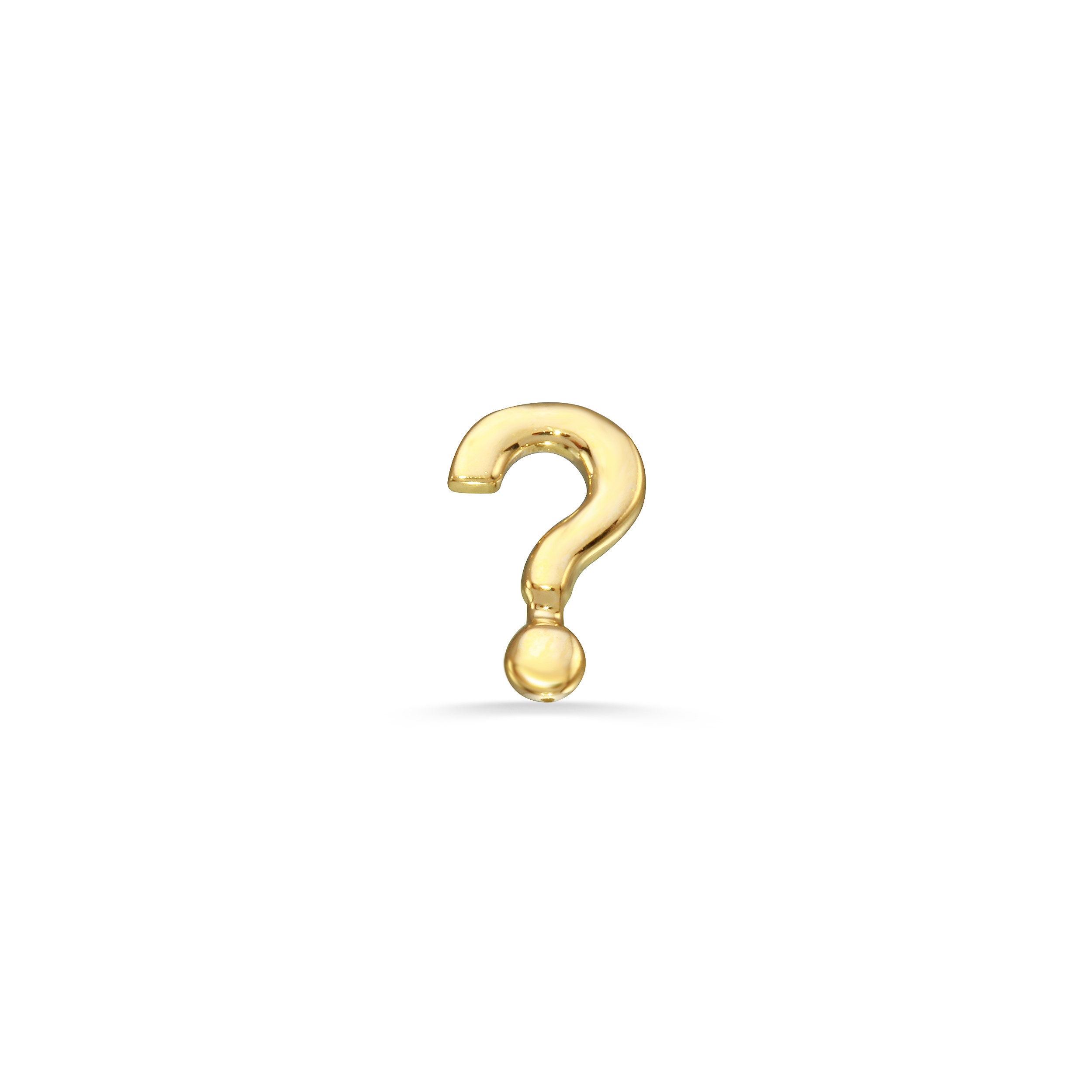 Question Mark Ring Punctuation Jewelry Grammar Ring 24K 