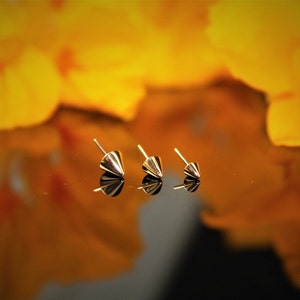 14k Yellow Rose White Solid Gold Cone /Spike/ Piercing, Body Jewelry 25g Threadless, 14g and 16g Threaded Pins