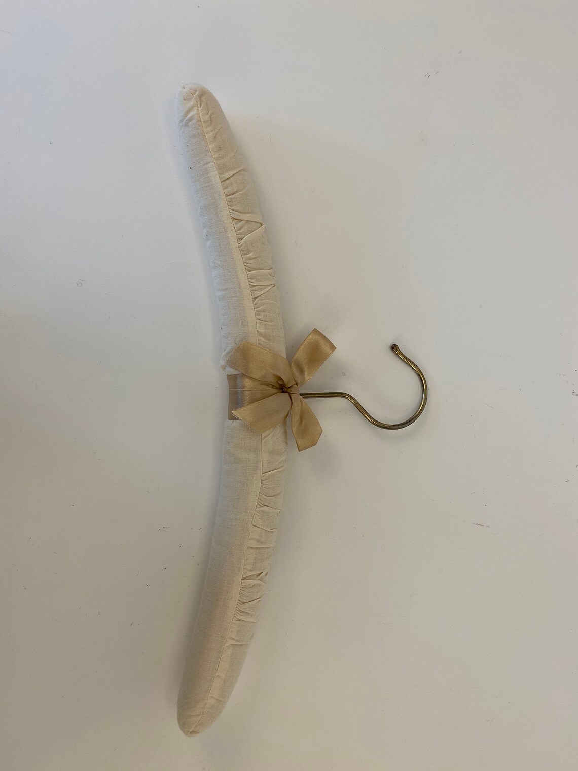 Natural Cotton Padded Hangers With bow Etsy