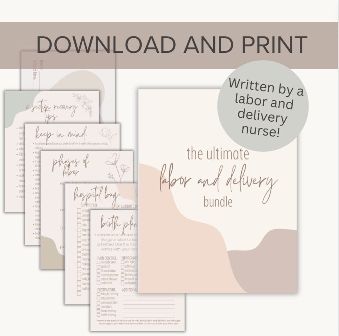 Ultimate Labor and Delivery Bundle for Moms - Prepare for Labor ...
