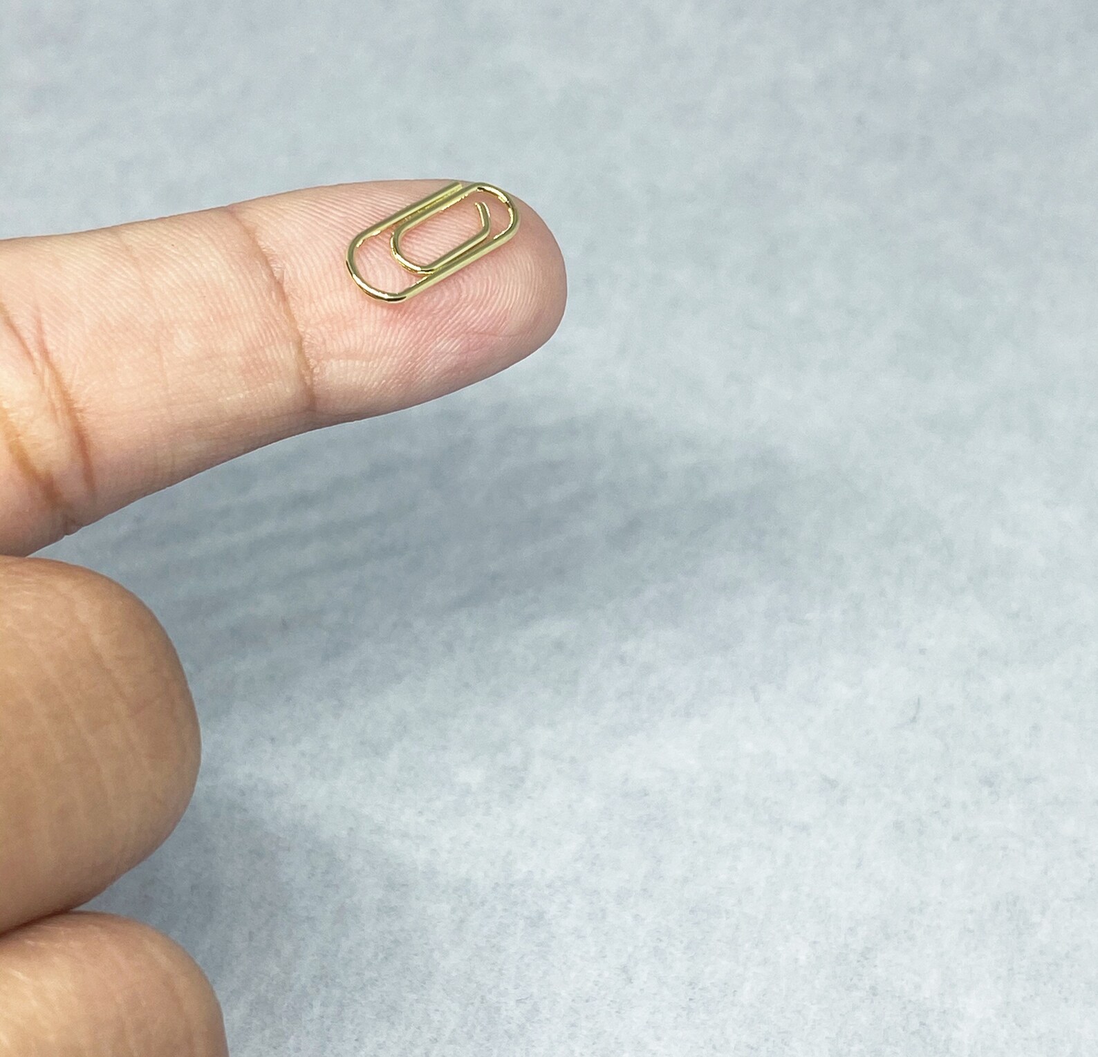 10pc Micro Gold OR Silver Paper Clips mini paper clip Etsy
