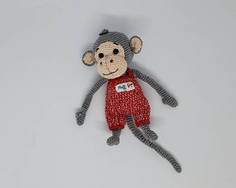Crocheted cotton Popi monkey