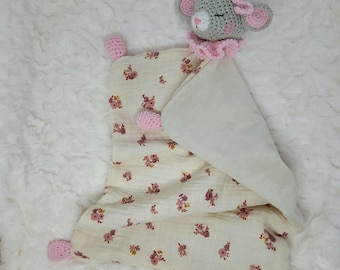 reindeer blanket and pacifier clip