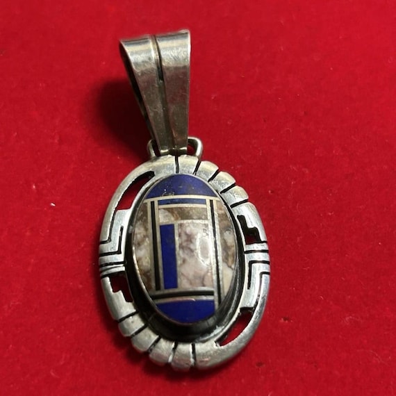 Sterling Silver Gilbert Nelson Navajo Pendant