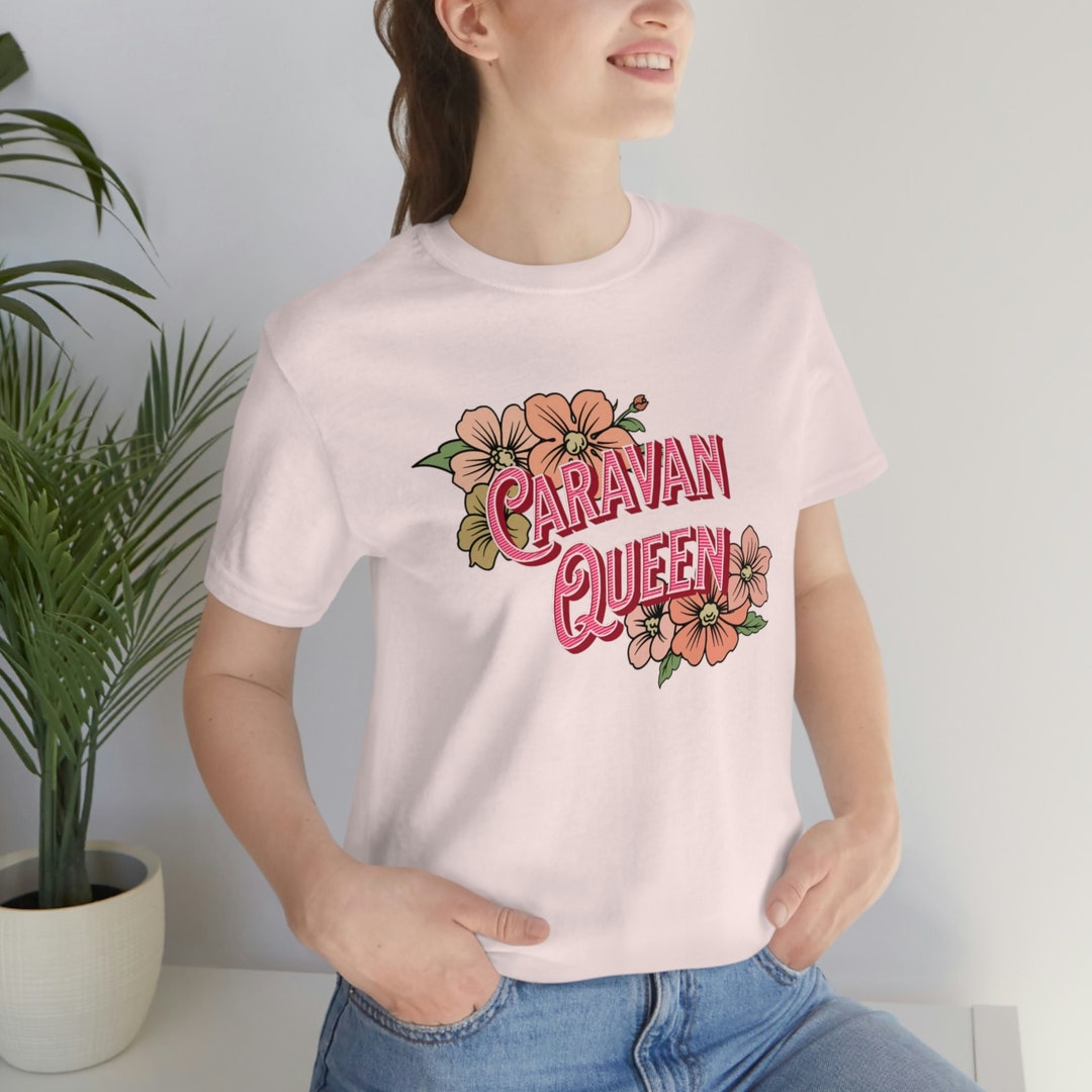 Caravan Queen Ladies T Shirt Caravaning Lovers Shirt Unisex Etsy UK