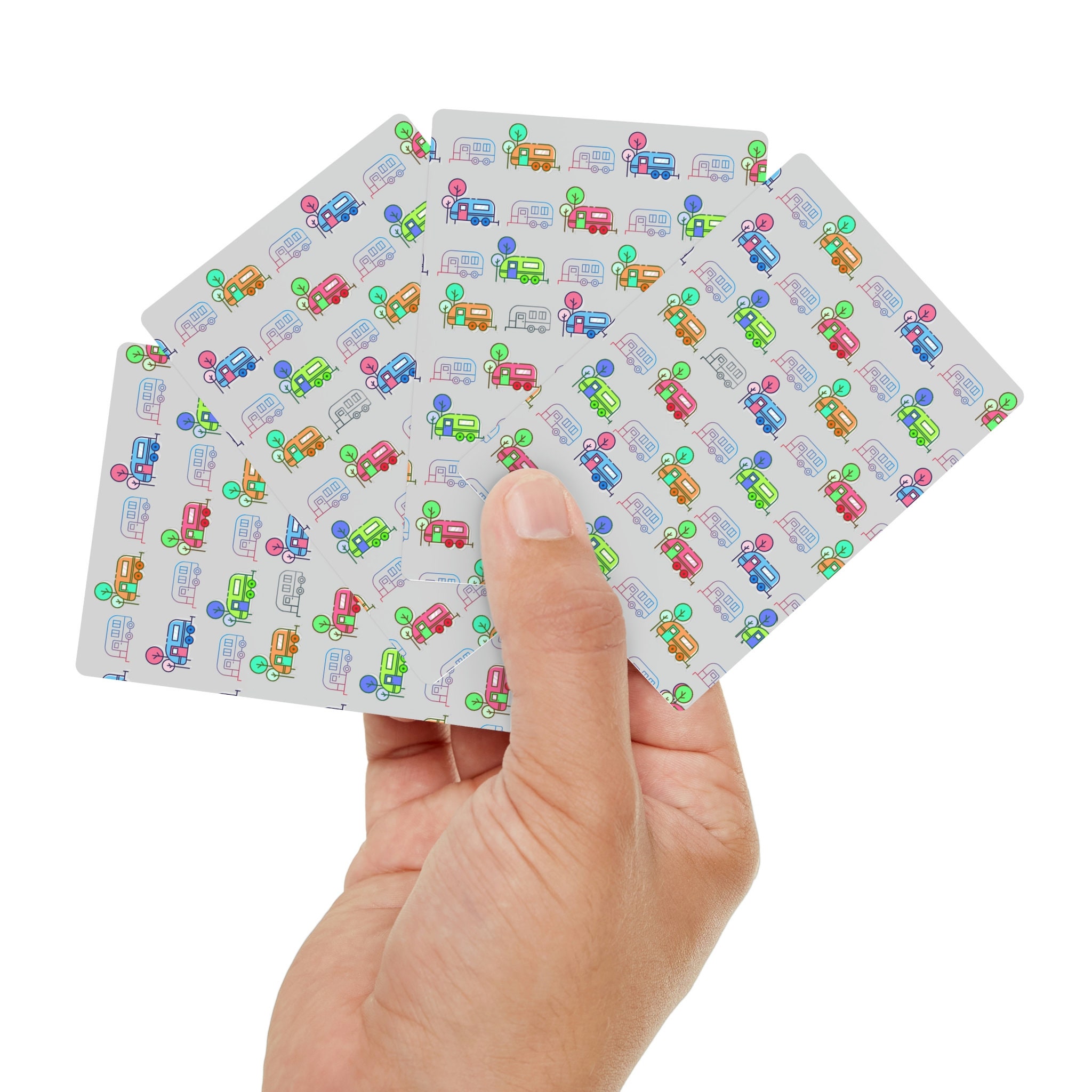 Caravn Themed Playing Cards, Caravanning Game, Caravan Lovers Gift ...