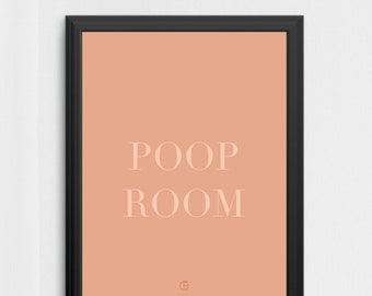 Poop Room Digital Printable