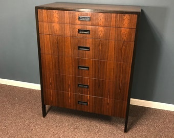 Mid Century Harvey Probber Rose Wood 6 Drawer Dresser