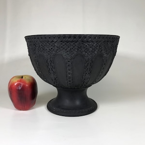 Rare Wedgwood Black Basalt Footed Center Bowl