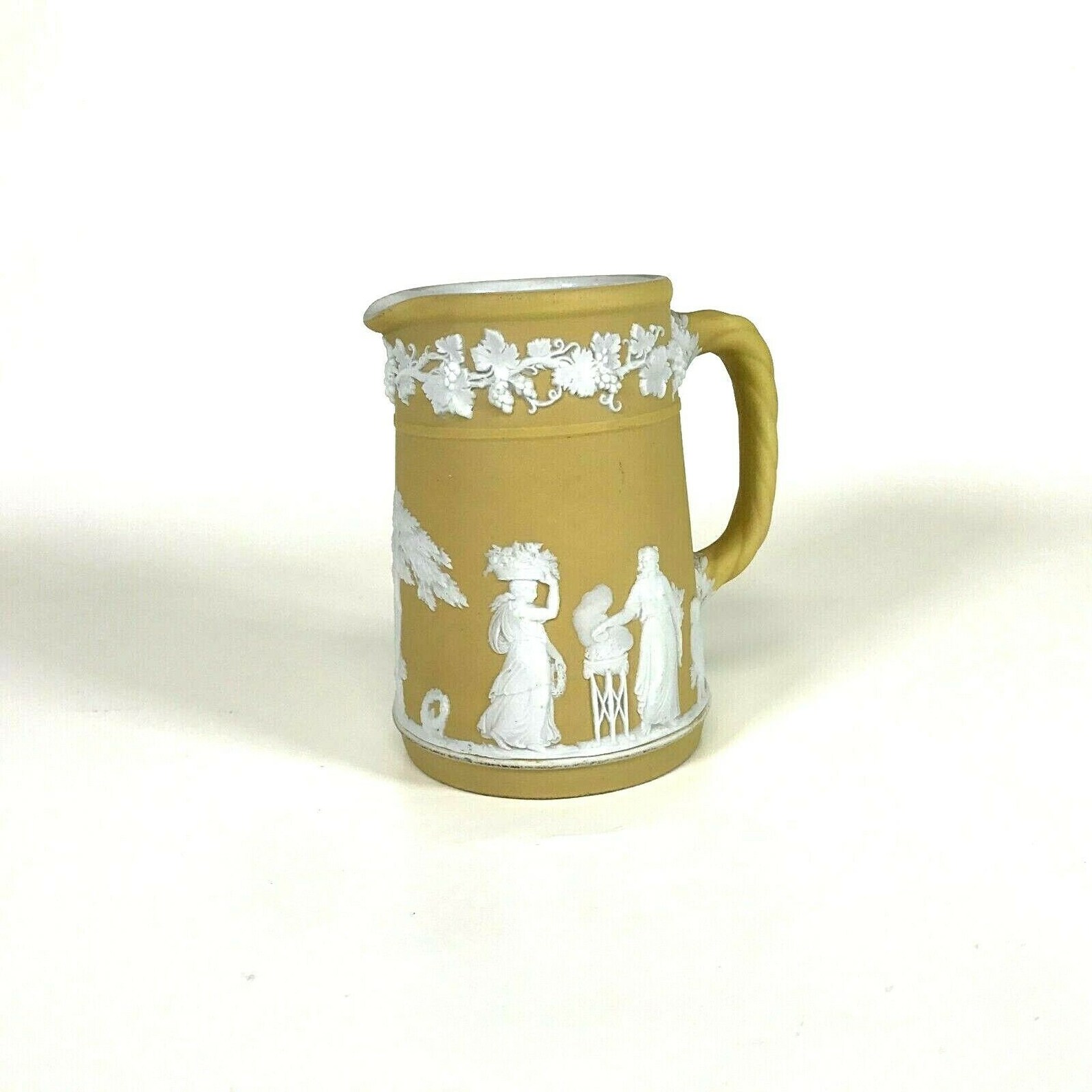 Wedgwood Yellow Jasperware 4 Pitcher Etsy