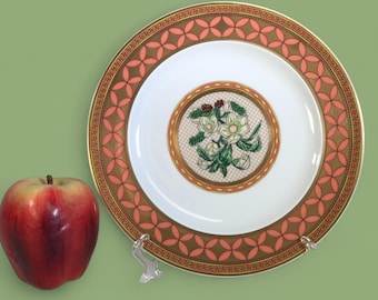 Plato de postre Floral Elegy de Rosenthal para Versace