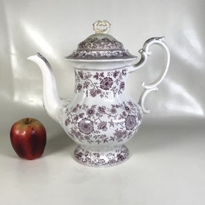 Circa 1830s Ridgway &quot;Fancy Flower&quot; Water Pitcher