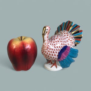 Herend Rust Fishnet Turkey