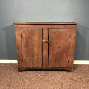 Charming 19th Century  Primitive Country Pie Safe Cupboard