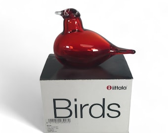 Oiva Toikka Ruby Bird (Rubiinilintu) オリジナル 絶妙なルビーレッド