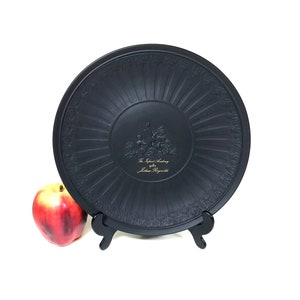 Wedgwood Black Basalt Sir Joshua Reynolds Infant Academy Plate