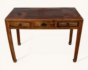 Antique Chinese 3 Drawer Desk