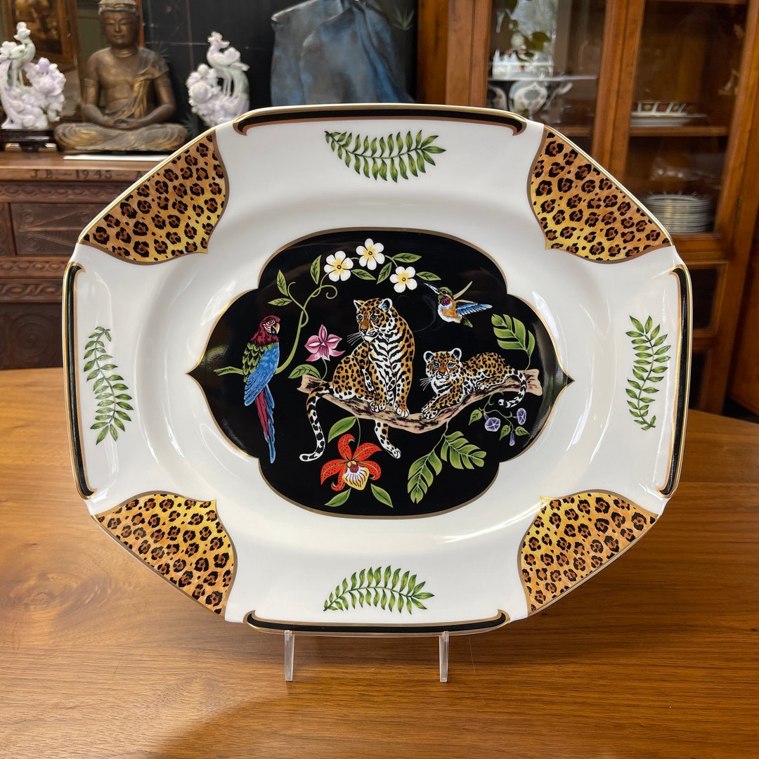 食器 Lynn Chase Jaguar Jungle Octagonal Bowl english-lynn-chase