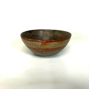 Vers 500 av. J.-C. précolombe Tlatilco Pottery Bowl W/ Red Band Decoration