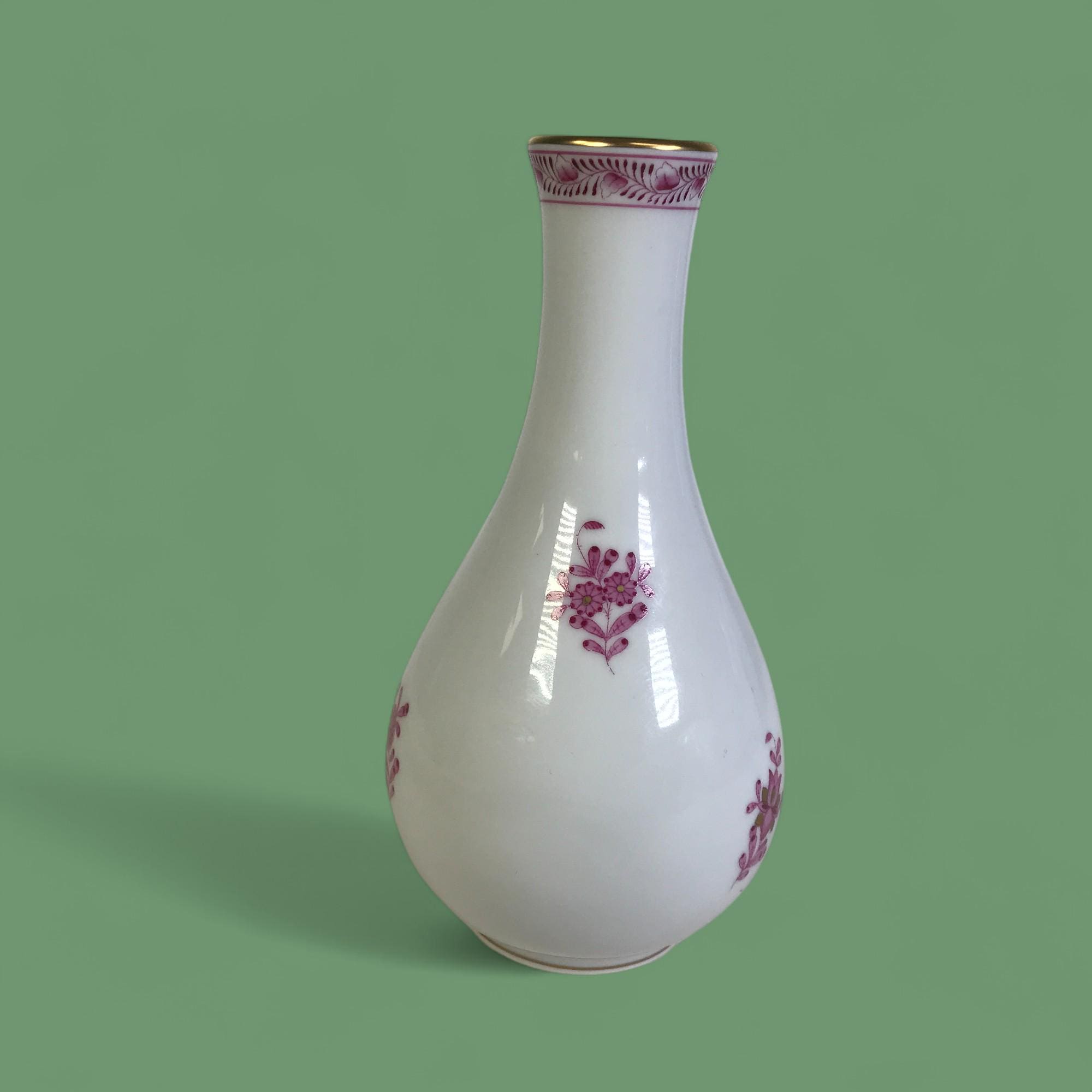 ヘレンド 花瓶 インディアンバスケット柄 23cm 花器 フラワーベース