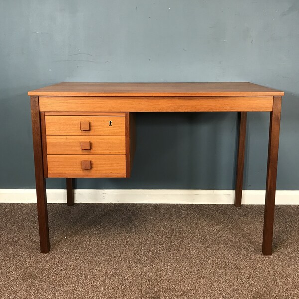 Teak Desk Etsy