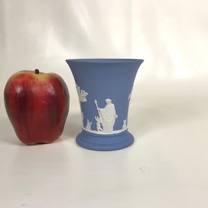 Vintage Wedgwood Pale Blue Jasperware Vase