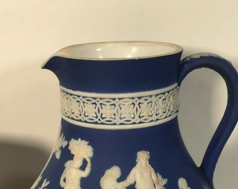 1900 年頃 ウェッジウッド ブルーディップ ジャスパーウェア