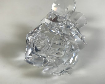 Swarovski Silver Crystal Rose W/ Original Box - Etsy