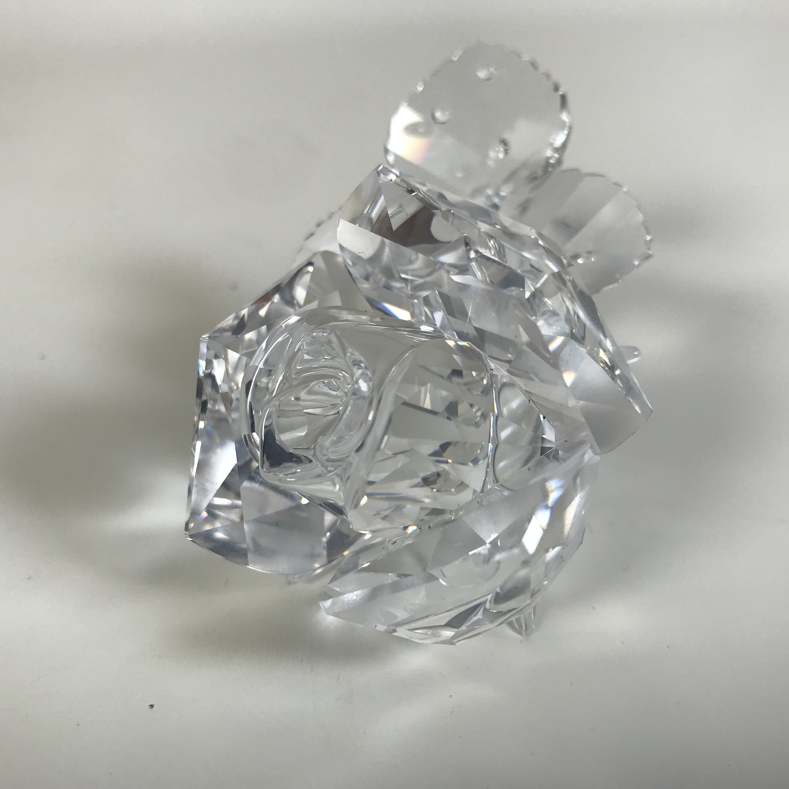 Swarovski Silver Crystal Rose W/ Original Box - Etsy