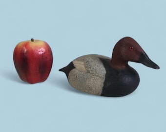 Vintage Canvasback Duck Decoy Artist Signed CB 1984 - Etsy