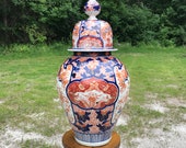 19th Century Palace Size Japanese Imari Jar Vase 28 quot