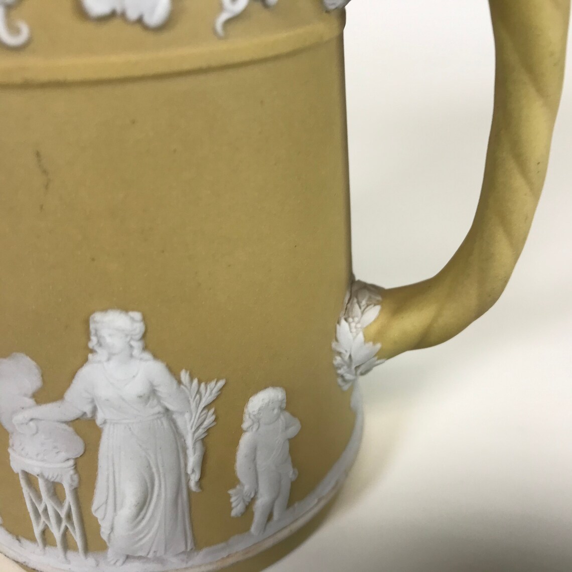 Wedgwood Yellow Jasperware 4 Pitcher Etsy