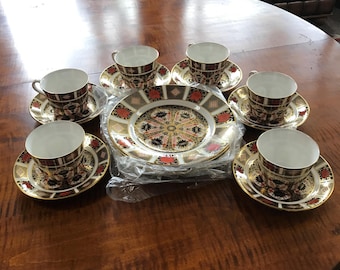 Spode Fleur De Lys Grey Platinum 5 Piece Place Setting X 6 Bone